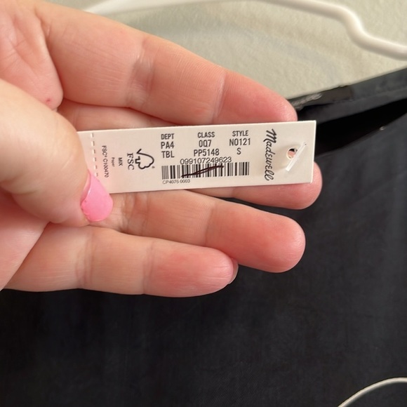 Madewell Black and White Floral Mini Dress - Picture 8 of 13